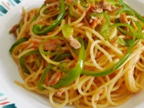 ツナとピーマンの中華風ピリ辛パスタ レシピ 作り方 By Ratatouille 楽天レシピ